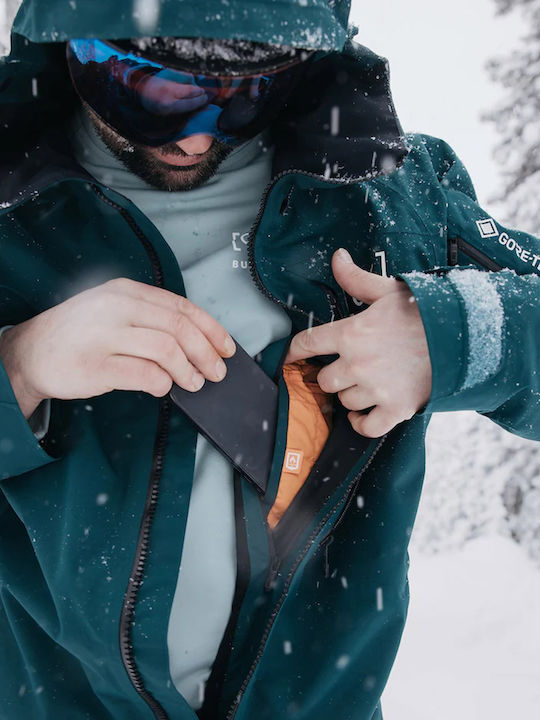 Burton 10002111307 Ανδρικό Μπουφάν Gore-Tex για Σκι & Snowboard Μπλε