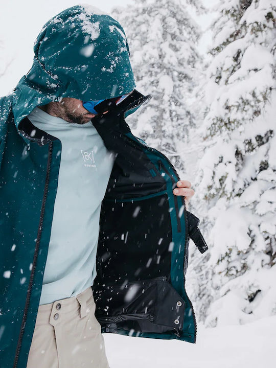 Burton 10002111307 Ανδρικό Μπουφάν Gore-Tex για Σκι & Snowboard Μπλε