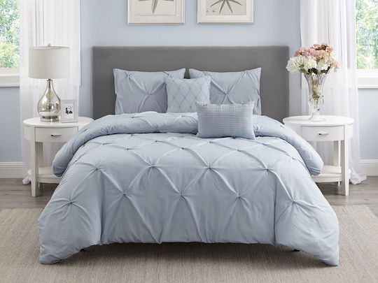 Olia Home Σετ Υπέρδιπλο 245x270εκ. Σιέλ 5τμχ