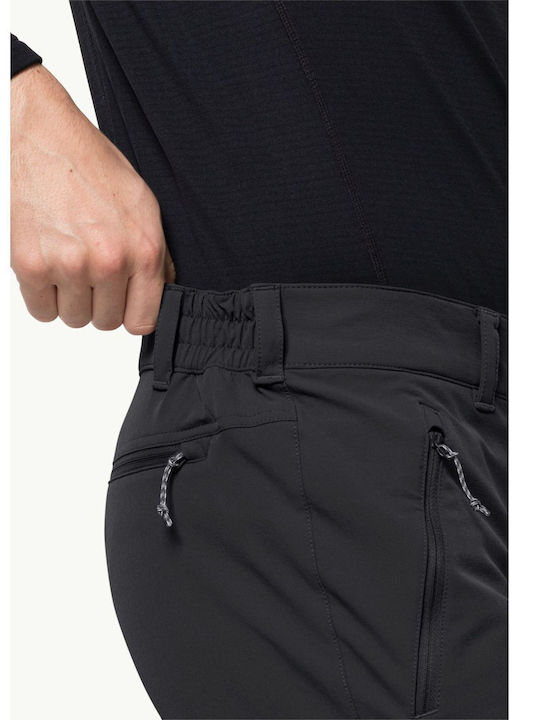 Jack Wolfskin Activate Xt Ανδρικό Μακρύ Παντελόνι Πεζοπορίας Μαύρο