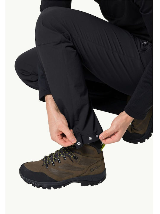 Jack Wolfskin Activate Xt Ανδρικό Μακρύ Παντελόνι Πεζοπορίας Μαύρο