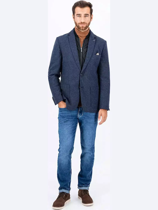 Men's Winter Suit Jacket Regular Fit Navy