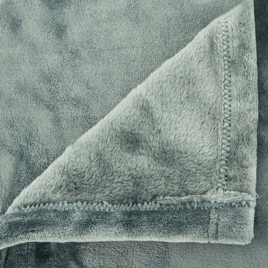 A-s Kuscheldecke Fleece Couch 130x180cm Bleu Givre
