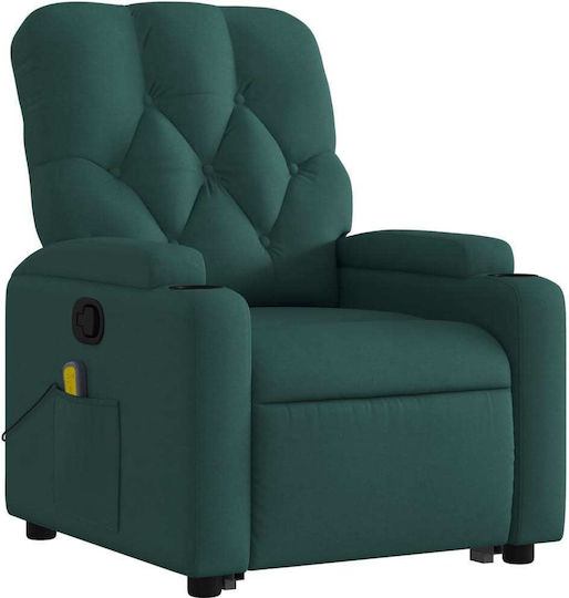 Relaxsessel Friseurwaschbecken mit Fußhocker Dark Green Dark Green 74x86.5x93.5cm