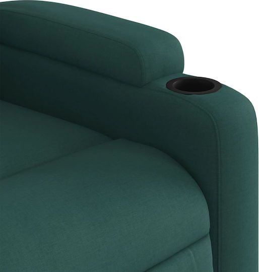 Relaxsessel Friseurwaschbecken mit Fußhocker Dark Green Dark Green 74x86.5x93.5cm