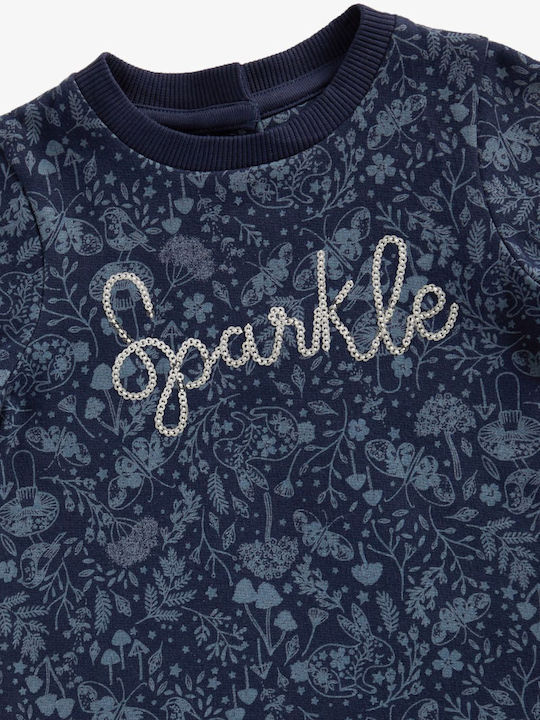 Children's Dress Long Sleeve Tulle Dark Blue