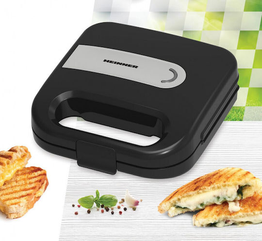 Heinner Sandwich Maker for for 2 Sandwiches Sandwiches 750W Gray