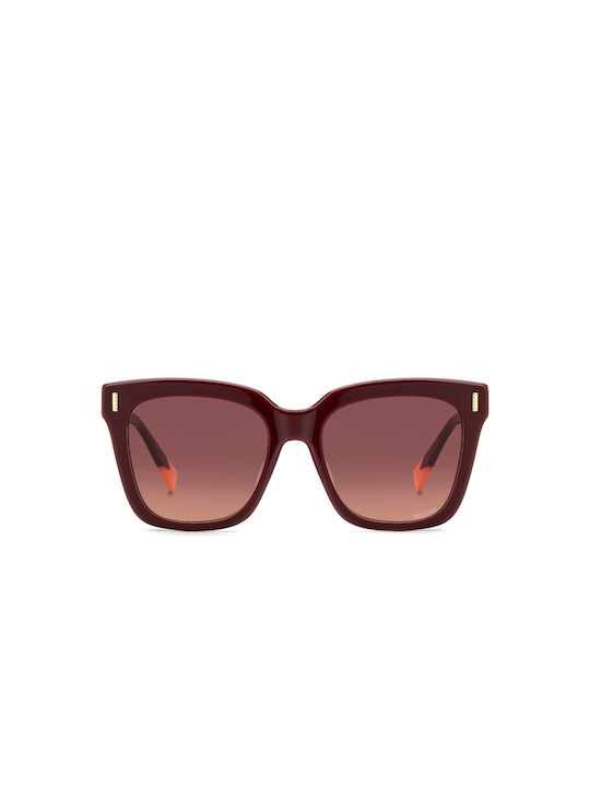 Missoni Women's Sunglasses with Burgundy Plastic Frame and Burgundy Gradient Lens MIS 0206/G/S LHF/3X