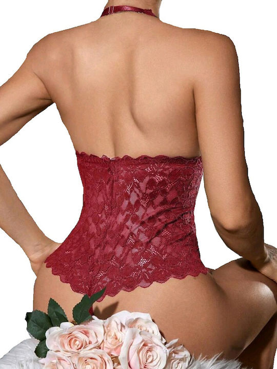 Tatu Moyo Sexy Bodysuit Burgundy