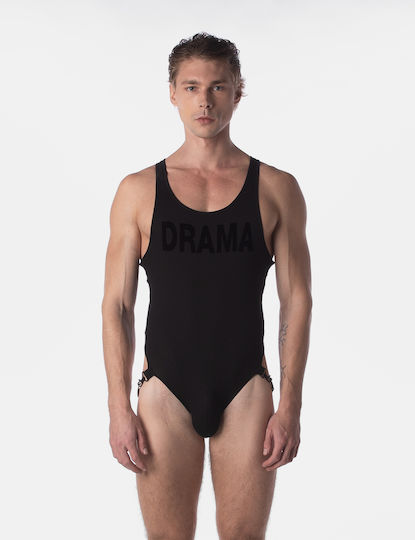 Barcode Berlin Sexy Ανδρικό Body Μαύρο 3019-5068