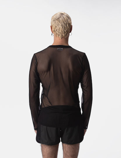 Barcode Berlin Sexy Ανδρικό Top Μαύρο 3019-5066