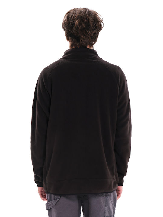 Men's Fleece Cardigan Black