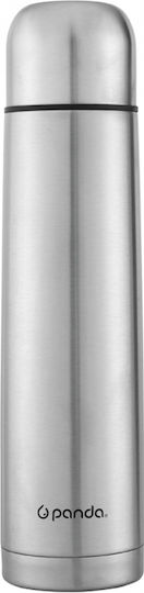 Panda Therm Vacum Stainless Bottle Thermos Stainless Steel 1lt Silver