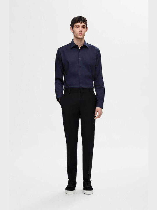 Selected Long-sleeved Shirt dark blue