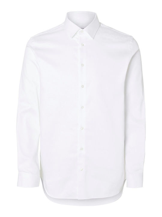 Long-sleeved Cotton Shirt White