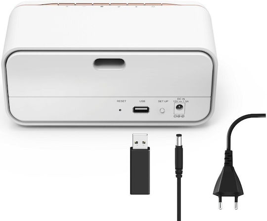 HAMA Bluetooth високоговорител 8W с живот на батерията до 8 часа Бял