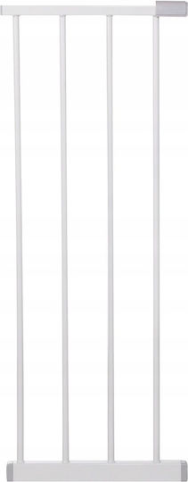 Sicherheitsgitter Treppen Verstellbar 111-120 cm Stahl Weiß