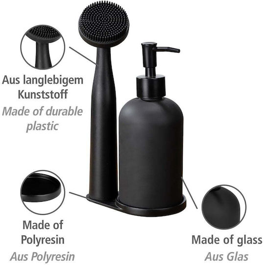 Wenko Dispenser Bucătărie Plastic Negru 400ml