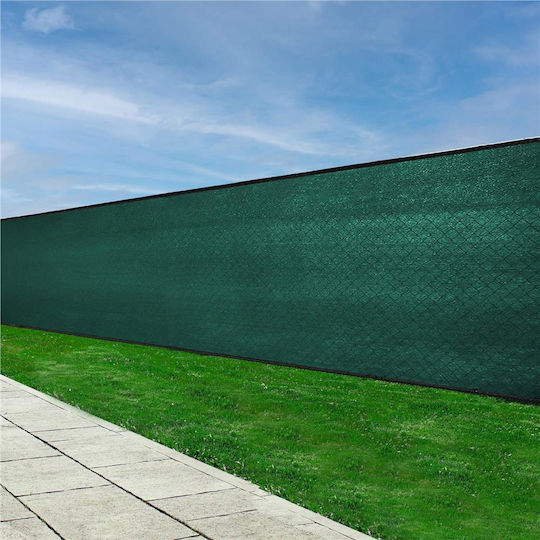 Shade Privacy Mesh Fence 1.5m Wide 10m Long 140g Density Green