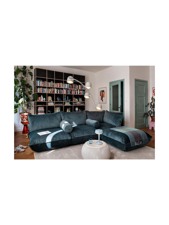 Fatboy Velvet Recycled Petrol Blue Sofa Cushion 24x65cm