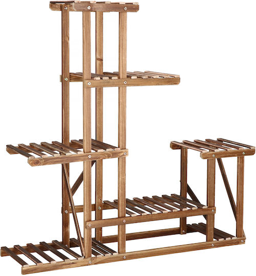 Blumenständer aus Holz mit 6 Regalen Ga176 95cm