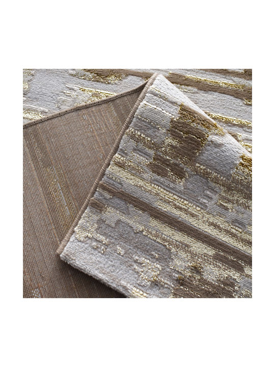 Saray Home Almira Modern Bedroom Rugs Set Beige Gold E7028-BGL-SET 3pcs