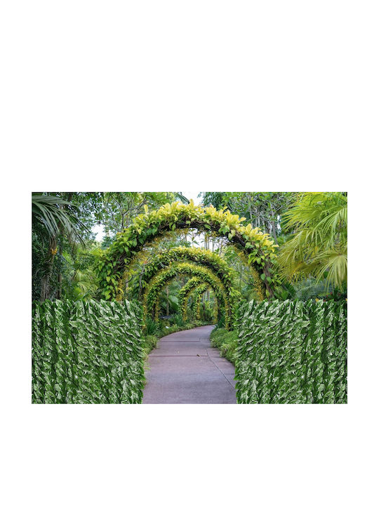 Sersimo Artificial Leaf Screen Panel Fence Balcony 100x500cm Green