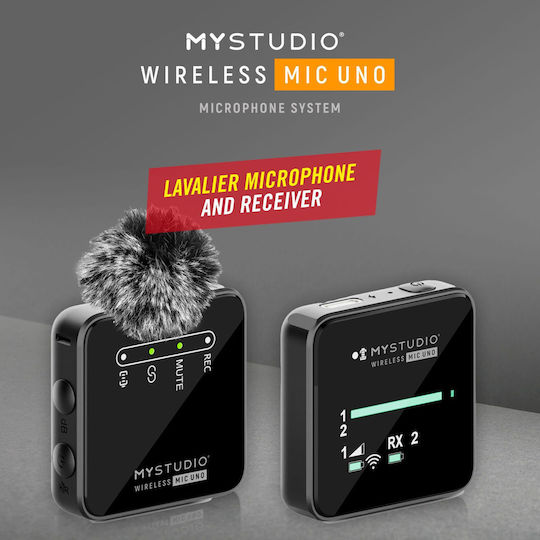 EasyPix MyStudio Wireless Microphone Πέτου, Clip On