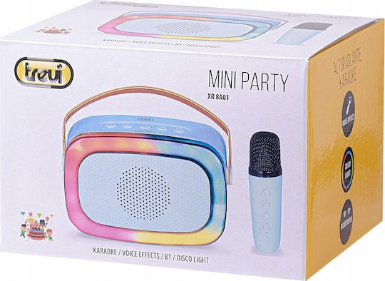 Trevi Karaoke-Lautsprecher mit Kabellosem Mikrofon und Lichteffekten XR-8A01 XR-8A01 Rosa