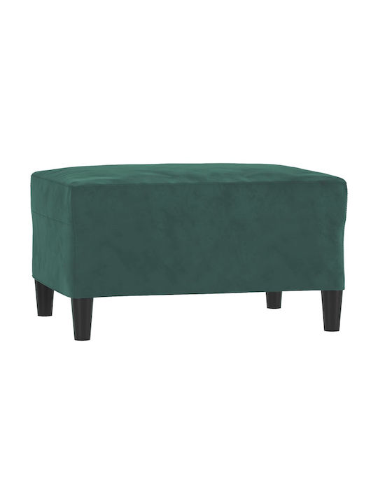 Living Room Furniture Set 3-Seater & 2-Seater & Armchair & Stool Green
