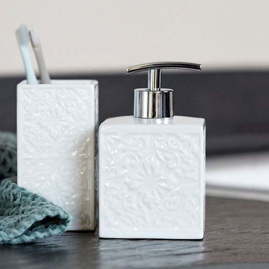 Wenko Cordoba Spender Keramik Weiß 500ml