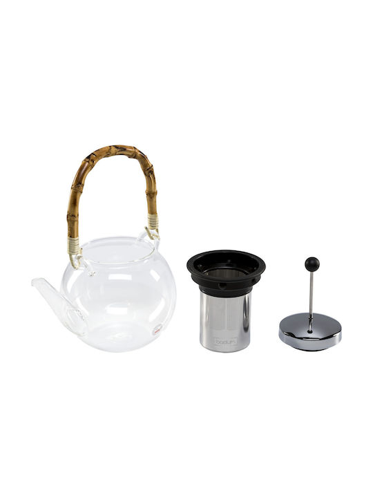 Bodum Assam Τσαγιέρα Γυάλινη Διάφανη 1000ml