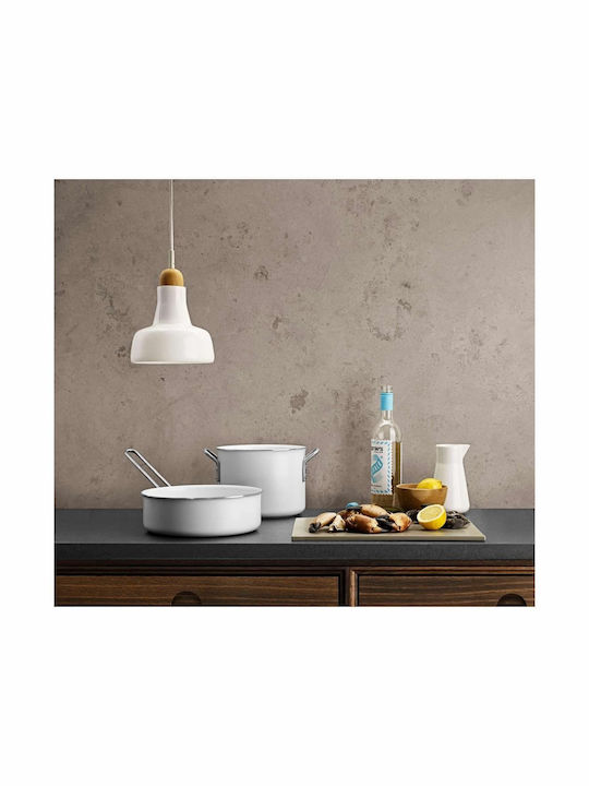 Eva Solo White Line Βαθιά Κατσαρόλα από Αλουμίνιο 4.8lt / 20cm