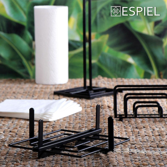 Espiel Suport pentru șervețele Metalică Neagră 21x21x8cm MTT306 Espiel Suport pentru șervețele Metalică Neagră 21x21x8cm MTT306