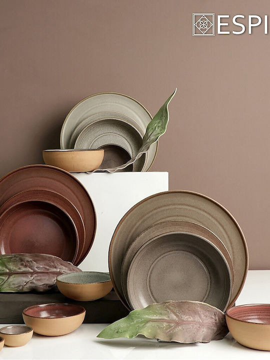 Calabria Salatschüssel Keramik Gray 12.5cm 6Stück