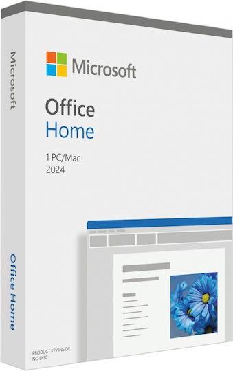 Microsoft Office Home 2024 2024 English Compatible with Mac/Windows for 1 User EuroZone Medialess