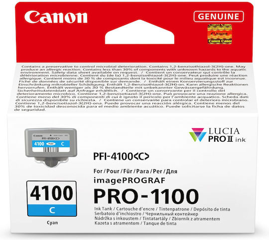 Canon PFI-4100 Original InkJet Printer Ink Cyan (6778C001)