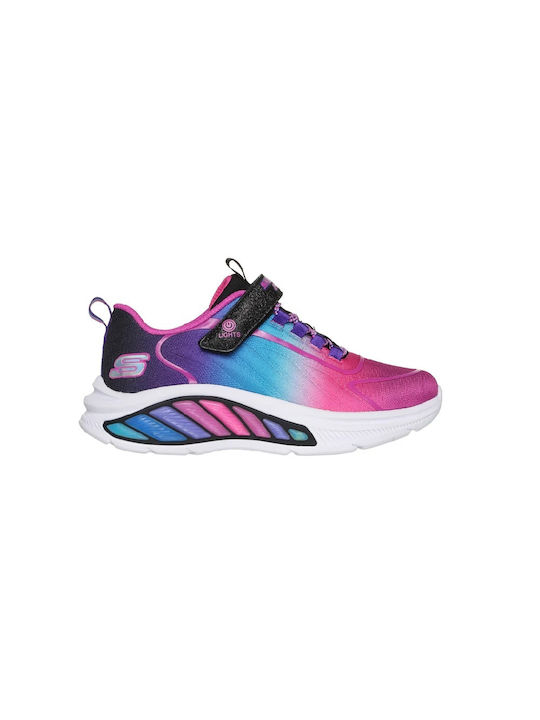 Skechers Lighted Bungee&strap Purple