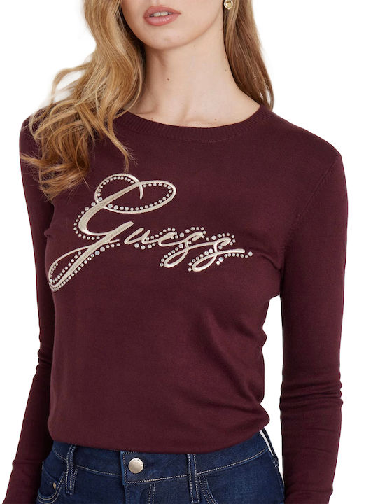 Guess Blouse Burgundy W4BR04Z2NQ2-G596