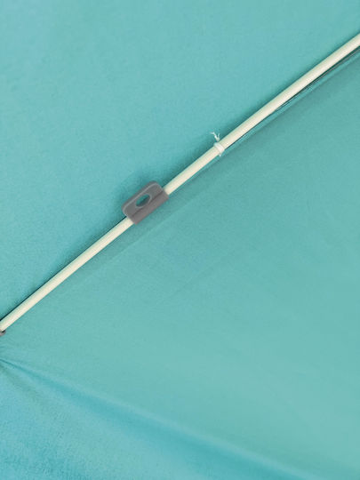 Escape Folding Beach Umbrella Aluminum Diameter 2.2m with UV Protection and Air Duct Turquoise