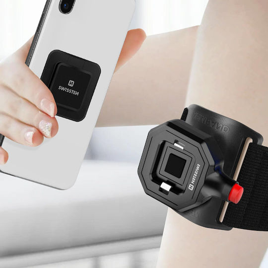 Smartphone-Adapter Easy Lock Ständer Klebefix 3m Swissten Schwarz