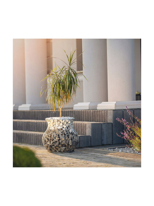 Kadax Garden Planter Gabion Made Steel 49cm Galvanized Kadax Garden Planter Gabion Made Steel 49cm Galvanized