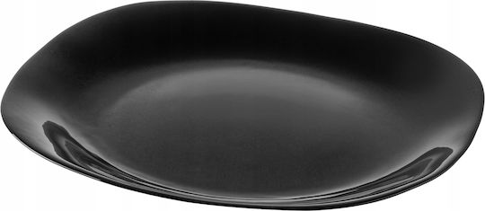 Kadax Speiseteller 28cm Flache Schwarze Teller Set 3