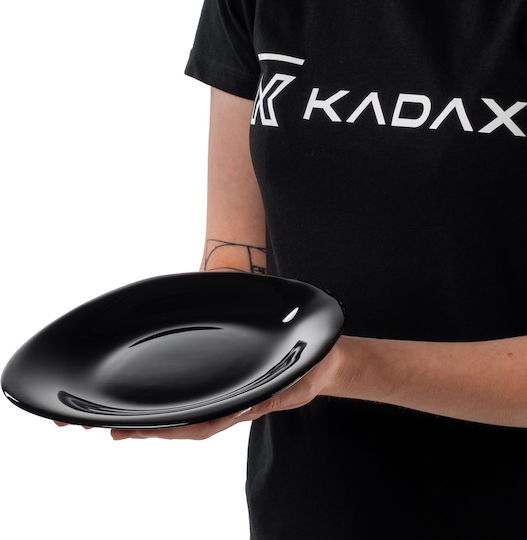 Kadax Dessertteller 21cm Kuchenteller Schwarz Set 3