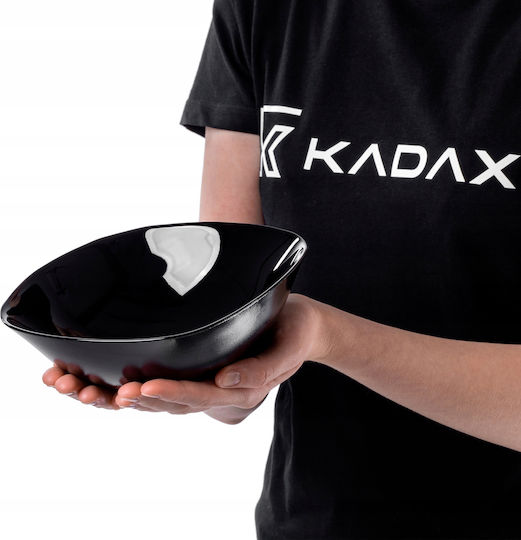 Kadax 6x Salatschüssel 19cm Glasschalen Suppen Snacks Set Schwarz