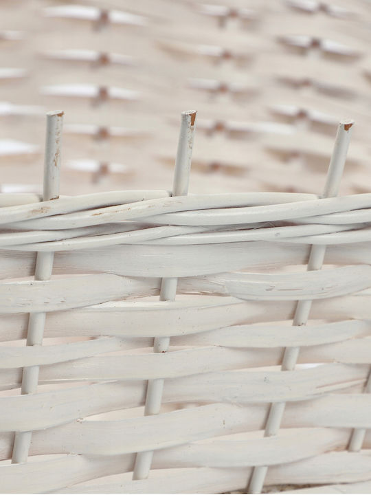 Kadax White Large Wicker Gift Basket