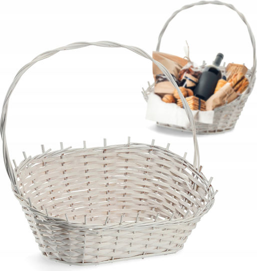 Kadax Weißer Großer Weiden-Geschenkkorb