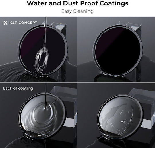 K&F Concept Φίλτρo Light Pollution Διαμέτρου 62mm για Φωτογραφικούς Φακούς