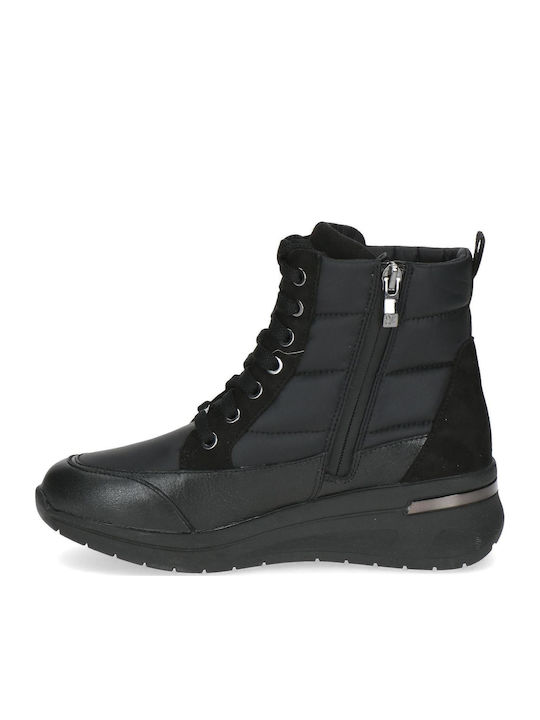 Leather Women's Ankle Boots Black