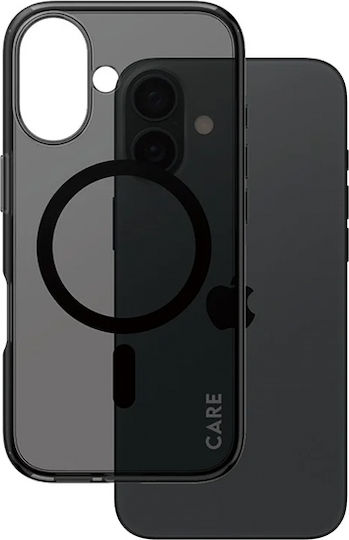 Care By Panzerglass Flagship Case Smokey W Black Magsafe Apple Iphone 16